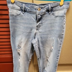 Juicy Distressed Skinny Stretch Jeans